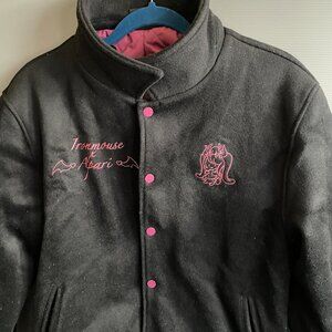 Apari x Ironmouse Varsity Jacket Black size M